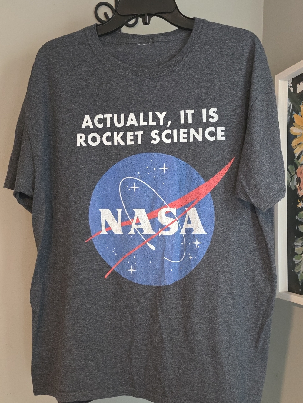 NASA Graphic Short Sleeve Tee Size Large